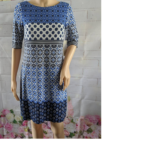 Eliza J Tile Printed Mini Dress NWT $128‎ - Picture 3 of 4